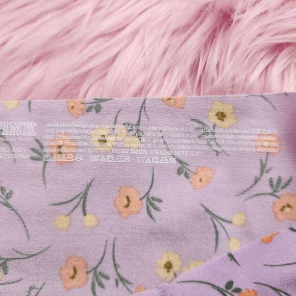 NWT VS PINK Lavender Floral Cheekster: XXL Chic Comfort! NWT - Picture 4 of 4